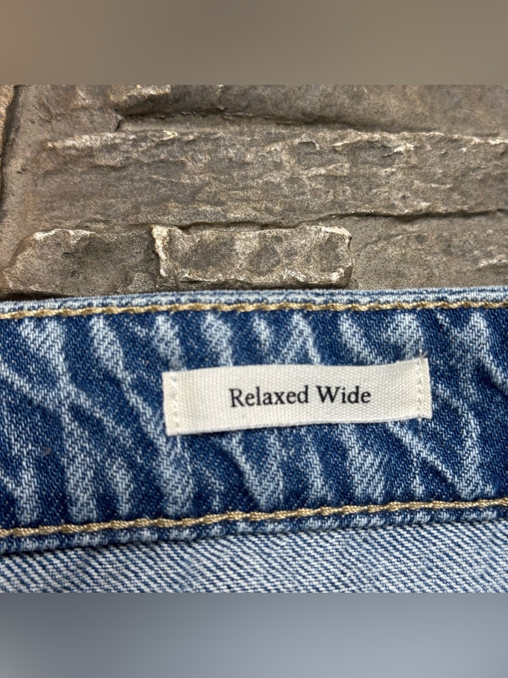 NEW Cotton: On Relaxed Wide Leg Jeans Womens 26 Blue Mid Rise Medium wash NWT - Picture 6 of 12
